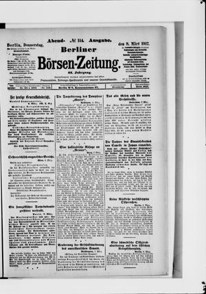 Berliner Börsen-Zeitung vom 08.03.1917