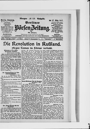 Berliner Börsen-Zeitung vom 17.03.1917
