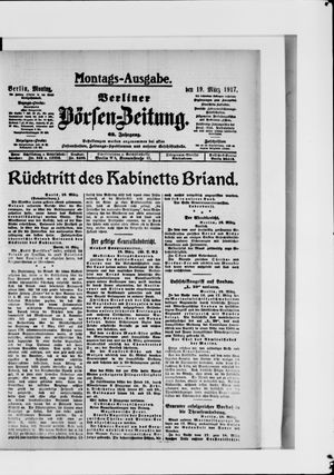 Berliner Börsen-Zeitung vom 19.03.1917
