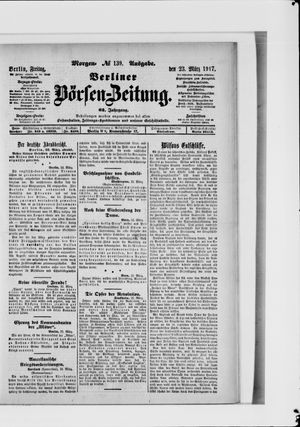 Berliner Börsen-Zeitung vom 23.03.1917
