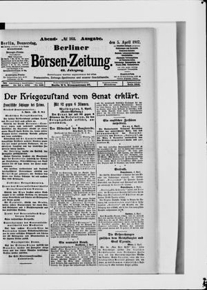 Berliner Börsen-Zeitung vom 05.04.1917