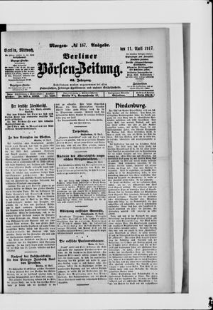 Berliner Börsen-Zeitung vom 11.04.1917
