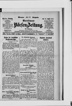 Berliner Börsen-Zeitung vom 17.04.1917
