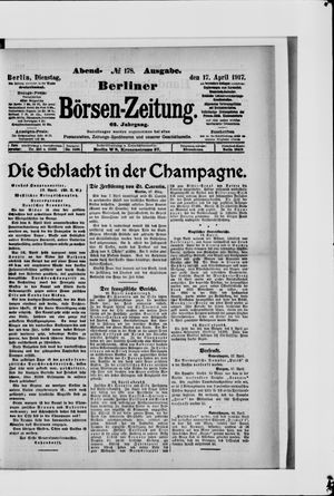 Berliner Börsen-Zeitung vom 17.04.1917