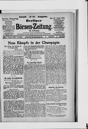 Berliner Börsen-Zeitung vom 19.04.1917