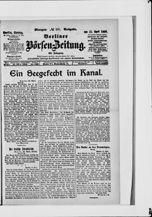 Berliner Börsen-Zeitung on Apr 22, 1917