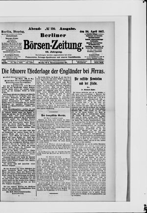 Berliner Börsen-Zeitung vom 24.04.1917