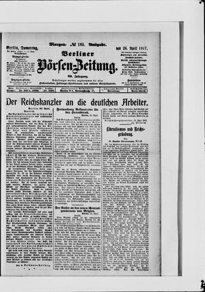 Berliner Börsen-Zeitung vom 26.04.1917