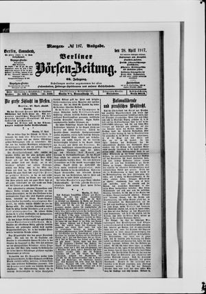 Berliner Börsen-Zeitung on Apr 28, 1917