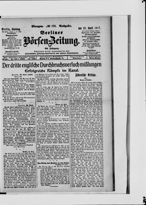 Berliner Börsen-Zeitung vom 29.04.1917