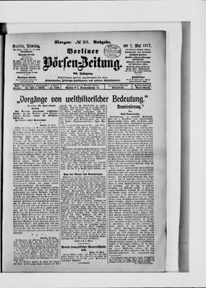 Berliner Börsen-Zeitung on May 1, 1917