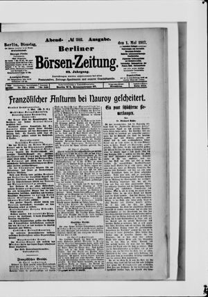 Berliner Börsen-Zeitung vom 01.05.1917