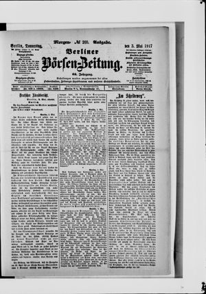 Berliner Börsen-Zeitung vom 03.05.1917