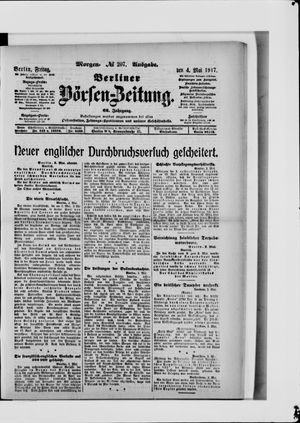 Berliner Börsen-Zeitung on May 4, 1917