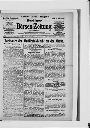 Berliner Börsen-Zeitung vom 05.05.1917