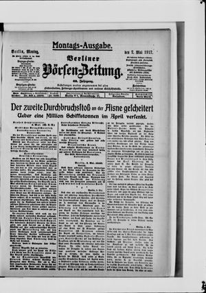 Berliner Börsen-Zeitung vom 07.05.1917