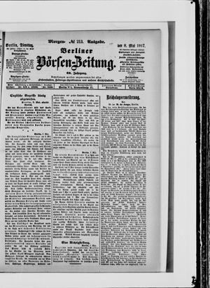 Berliner Börsen-Zeitung vom 08.05.1917