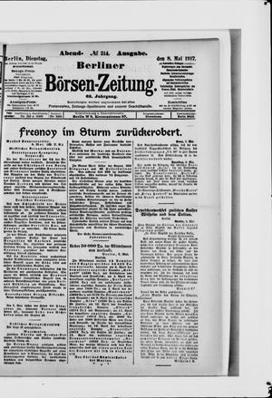 Berliner Börsen-Zeitung vom 08.05.1917