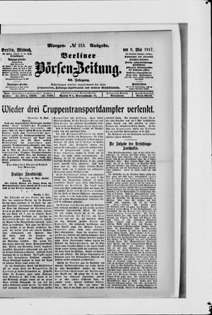 Berliner Börsen-Zeitung vom 09.05.1917