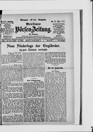 Berliner Börsen-Zeitung vom 13.05.1917