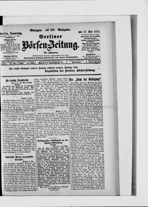 Berliner Börsen-Zeitung vom 17.05.1917