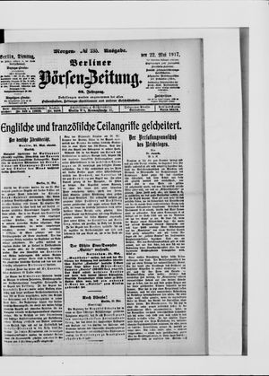 Berliner Börsen-Zeitung vom 22.05.1917