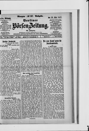 Berliner Börsen-Zeitung vom 23.05.1917