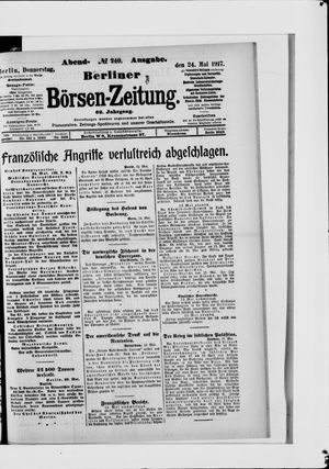 Berliner Börsen-Zeitung vom 24.05.1917