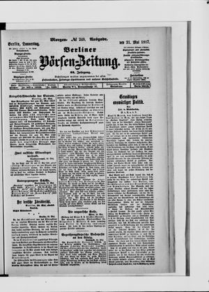 Berliner Börsen-Zeitung vom 31.05.1917