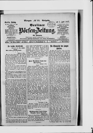 Berliner Börsen-Zeitung vom 01.06.1917