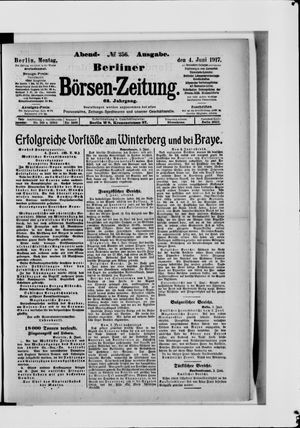 Berliner Börsen-Zeitung vom 04.06.1917