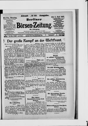 Berliner Börsen-Zeitung vom 05.06.1917