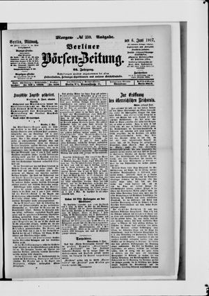 Berliner Börsen-Zeitung on Jun 6, 1917