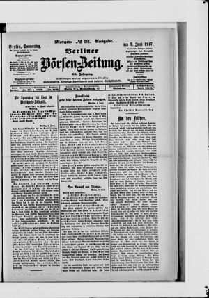 Berliner Börsen-Zeitung vom 07.06.1917