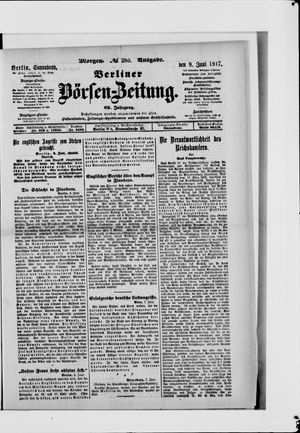 Berliner Börsen-Zeitung vom 09.06.1917