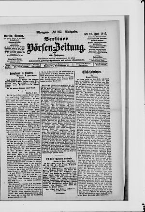Berliner Börsen-Zeitung vom 10.06.1917