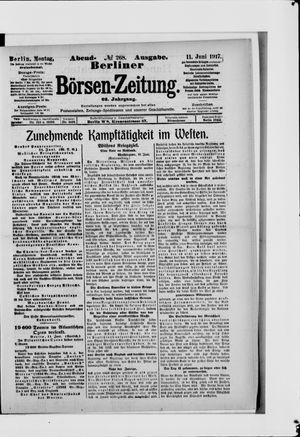 Berliner Börsen-Zeitung vom 11.06.1917
