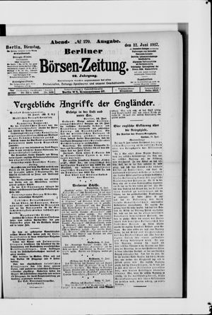 Berliner Börsen-Zeitung vom 12.06.1917