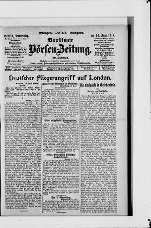 Berliner Börsen-Zeitung vom 14.06.1917