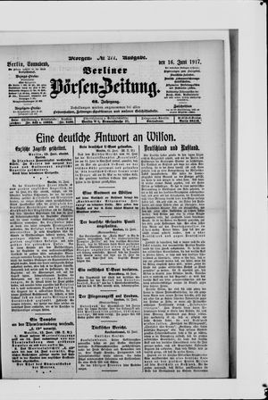 Berliner Börsen-Zeitung vom 16.06.1917