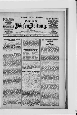 Berliner Börsen-Zeitung vom 17.06.1917