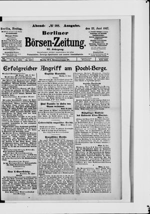 Berliner Börsen-Zeitung vom 22.06.1917