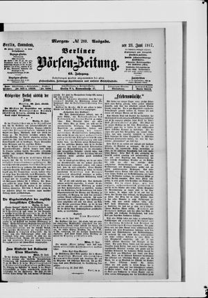 Berliner Börsen-Zeitung vom 23.06.1917