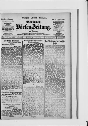 Berliner Börsen-Zeitung vom 24.06.1917