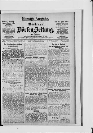 Berliner Börsen-Zeitung vom 25.06.1917