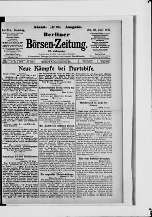 Berliner Börsen-Zeitung vom 26.06.1917