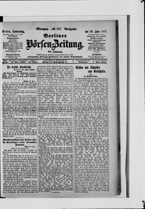 Berliner Börsen-Zeitung vom 28.06.1917