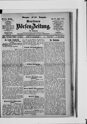 Berliner Börsen-Zeitung vom 29.06.1917