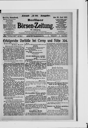 Berliner Börsen-Zeitung vom 30.06.1917