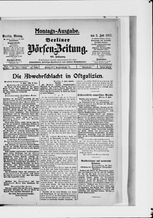 Berliner Börsen-Zeitung vom 02.07.1917